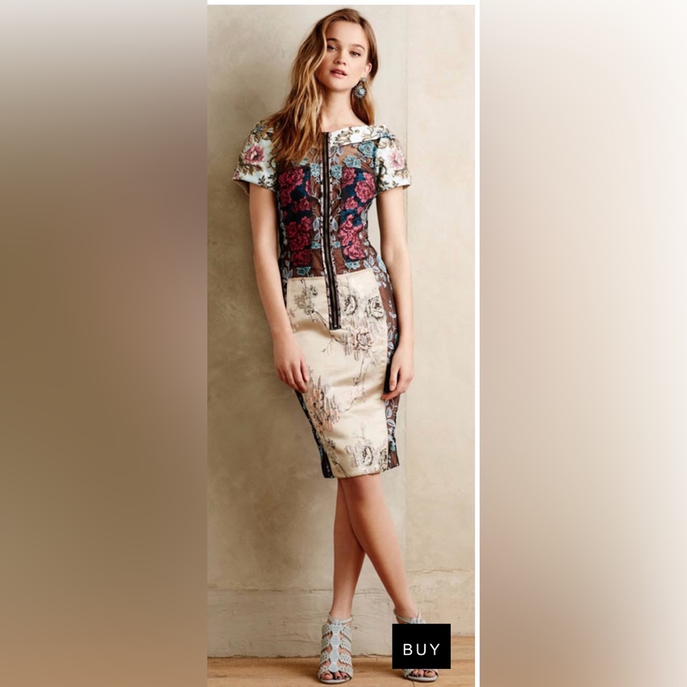 Bryon Lars brocade cocktail dress